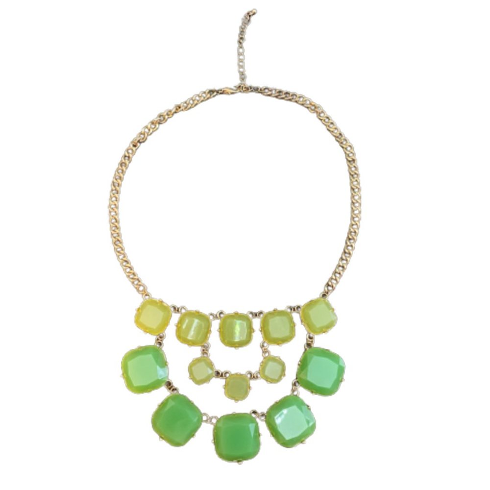 Ombre Green Statement Necklace
